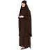 BT- Two Piece Jilbab combo in Coffee brown